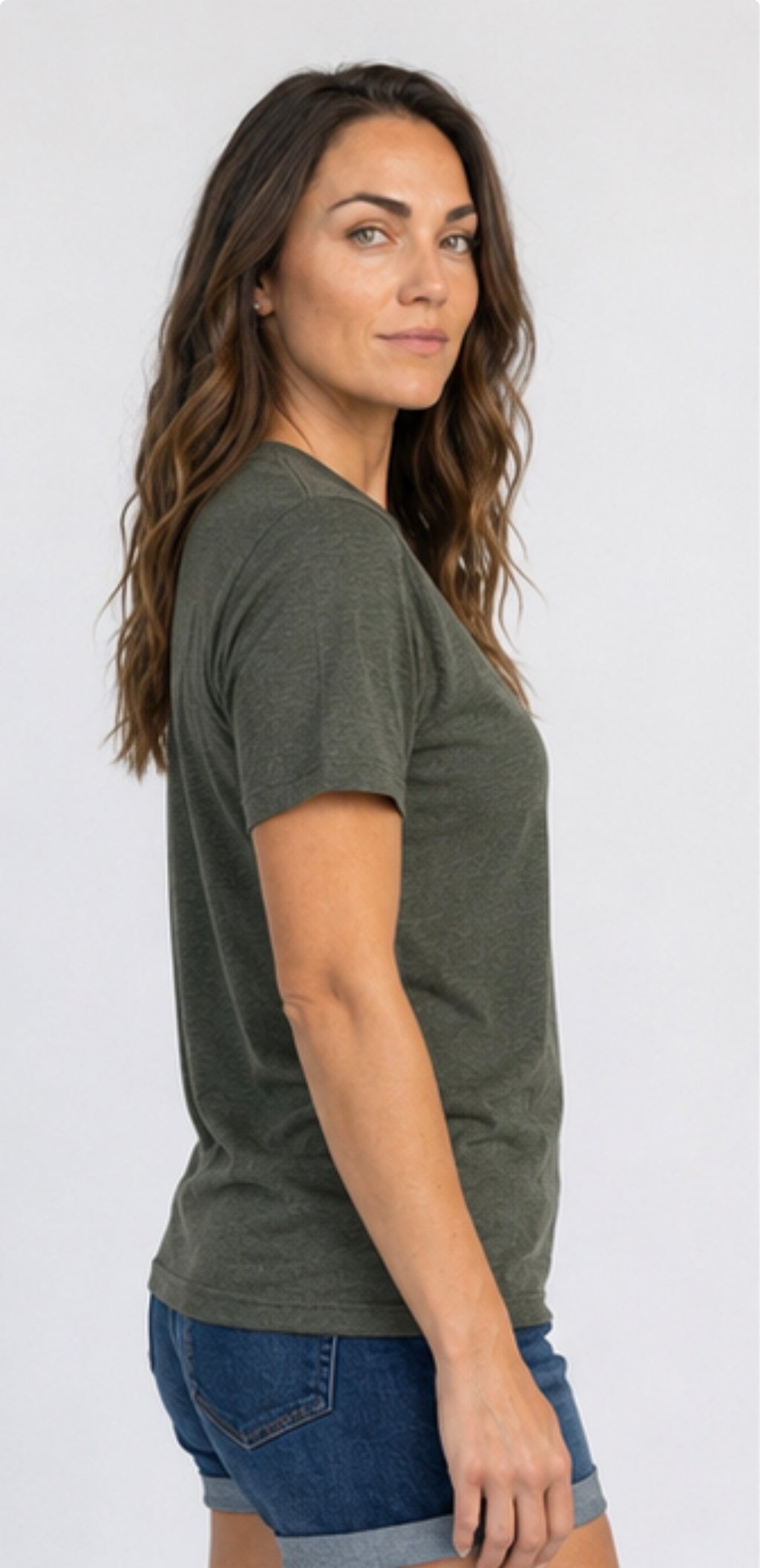 SKEPTIX Question Everything Tee - Heather Military Green