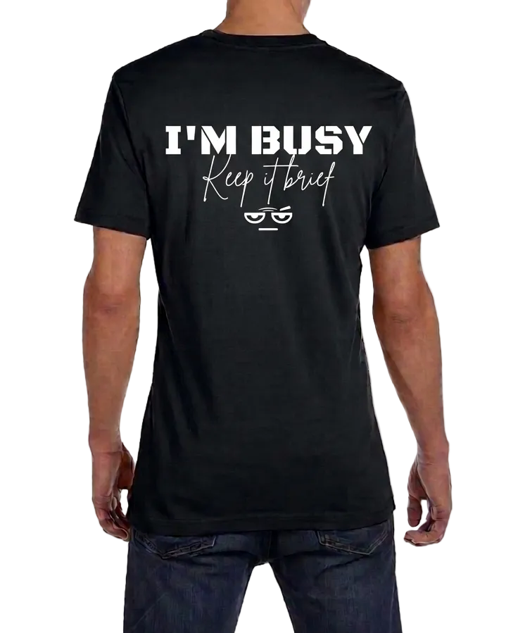 SKEPTIX I'm Busy Tee - Black