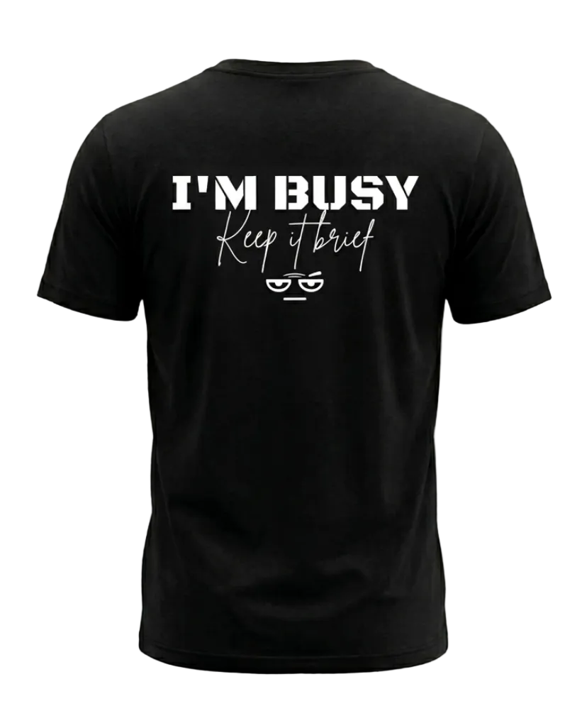 SKEPTIX I'm Busy Tee - Black