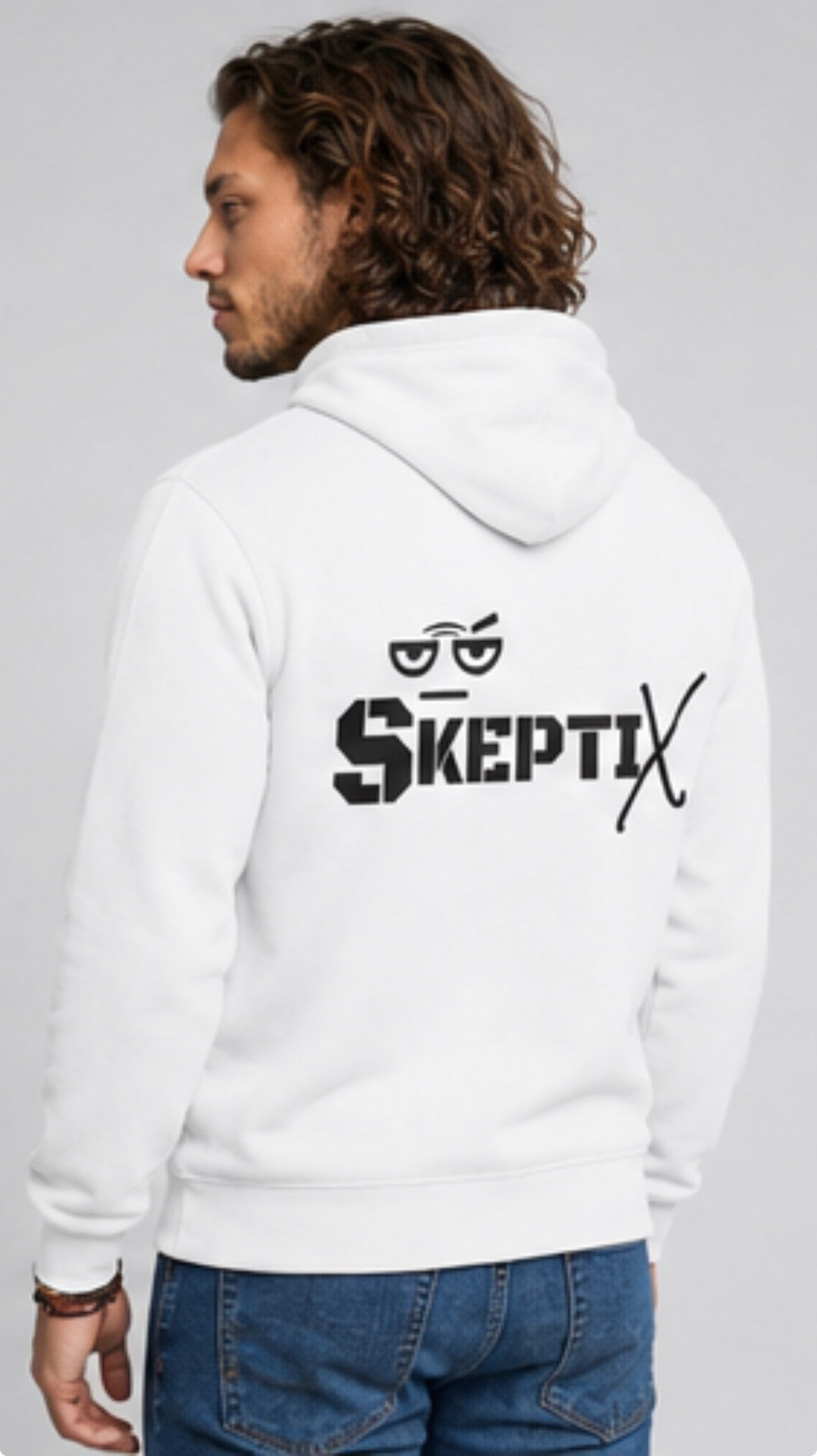 SKEPTIX Signature Hoodie - White Edition