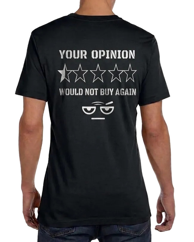 SKEPTIX Opinion Review Tee - Black