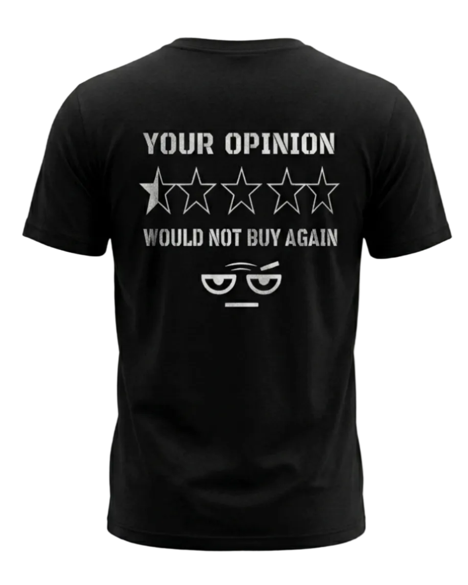 SKEPTIX Opinion Review Tee - Black