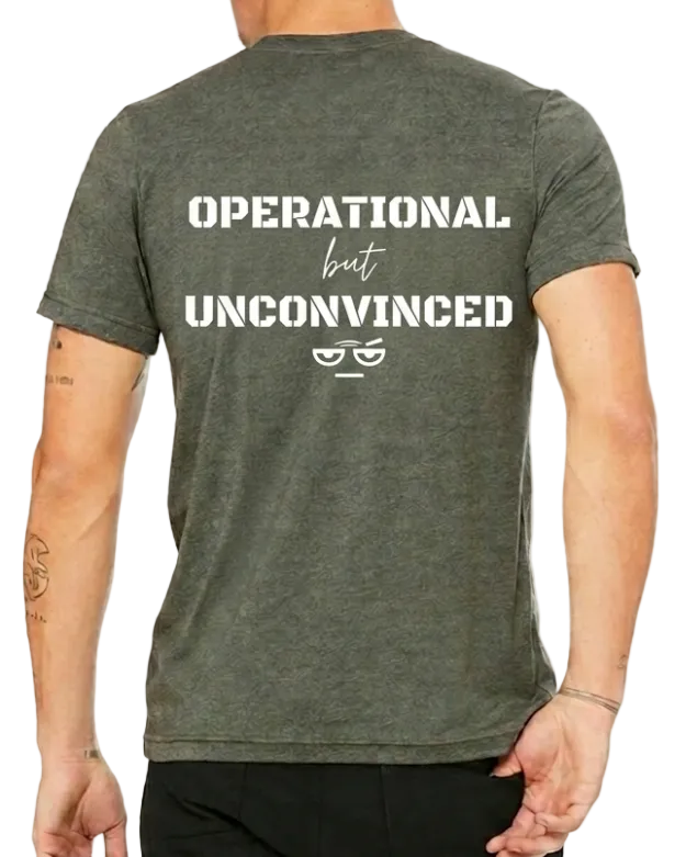 SKEPTIX Unconvinced Tee - Heather Military Green