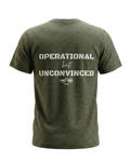SKEPTIX Unconvinced Tee - Heather Military Green